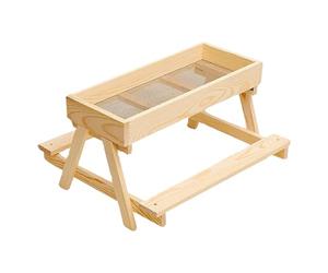 Dispensateur De La Station-service De Volaille - Trop Élevé En Bois Surélevé, Plein Air Étanche À Sec, Mangeoire À Caille D'oies Arrière, Petit Troupeau Moyen | Approvisionnement En Coopérative Au Sol