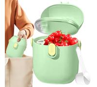 Dispensateur de Lait en Poudre Portable | Distributeur de Préparation avec Cuillère | Organisateur Poudre Lactée pour Voyage Crèches Promenades Poussette Assistantes Maternelles