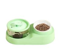 Dispensateur de l'eau de Chat, Distributeur d'eau pour Animaux de Compagnie - Station d'alimentation du Chat | Soutien Cervical inclinable, Conception silencieuse, Fournitures d'alimentation