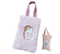 Dispensateur de lingette humide mignon, contenant de rangement décoratif serviettes de carbaines pour la voiture | Support de lingette humide | Distributeur de voyages