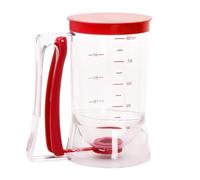 Dispensateur de pâte à gâteau Jubepk, distributeurs de crêpes à main, verser de cupcake portable, séparateur de cuisson à l'épreuve des fuites avec étiquette de mesure, pour la cuisine, la boulangerie