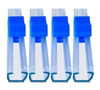 Dispensateur de pellicule en plastique 4pcs Cutter enveloppe en plastique, s'auto-adhésif à double sens avec coupe-glissement, distributeur réutilisable, adapté à 13es de large