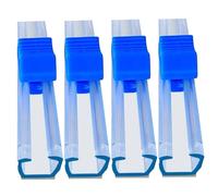 Dispensateur de pellicule en plastique, coupeur en pelle en plastique de 4pcs, cordage bidirectionnel auto-adhésif avec coupe-glissement, réutilisable pour 13 pouces largeur