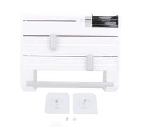 Dispensateur de pellicule en plastique Mont mural facile Installation Espace Économie d'économie de papier d'aluminium polyvalent pour l'organisateur de cuisine