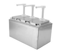 Dispensateur de pompe à condiments en acier inoxydable, capacité de 30 ml, matériaux de qualité alimentaire - pompe quantitative facile, conception durable pour la cuisine et le (type 2)