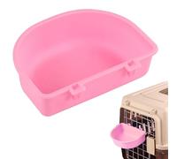 Dispensateur de Repas de chenil pour Animaux de Compagnie - Bol en boîtier en métal d'attache, Plateau de Voyage d'animaux | Hydratation Hydratation Fowl Mount Tasses, rongeurs Enclacement des Lapins
