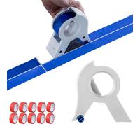 Dispensateur de ruban adhésif, Masking Machine Machine Portable Masking Masking Master Tape Dispensateur avec 5 rouleaux Randeau pour peindre Applicateur de bande de peinture polyvalente Applicateur