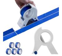 Dispensateur de ruban adhésif, Masking Machine Machine Portable Masking Masking Master Tape Dispensateur avec 5 rouleaux Randeau pour peindre Applicateur de bande de peinture polyvalente Applicateur