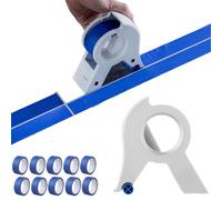 Dispensateur de ruban adhésif, Masking Machine Machine Portable Masking Masking Master Tape Dispensateur avec 5 rouleaux Randeau pour peindre Applicateur de bande de peinture polyvalente Applicateur