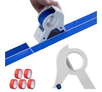 Dispensateur de ruban adhésif, Masking Machine Machine Portable Masking Masking Master Tape Dispensateur avec 5 rouleaux Randeau pour peindre Applicateur de bande de peinture polyvalente Applicateur