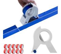 Dispensateur de ruban adhésif, Masking Machine Machine Portable Masking Masking Master Tape Dispensateur avec 10 rouleaux Randeau pour peindre Applicateur de bande de peinture polyvalente Applicateur
