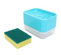 Dispensateur de savon à vaisselle et éponge Holde, distributeur de savon et porte-éponge, distributeur de pompes à savon pour comptoir, distributeur de savon liquide automatique (Vert)