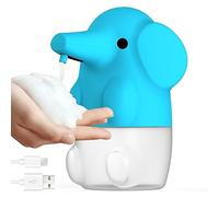 Dispensateur de Savon Automatique Dispensateur de Savon en Forme d'éléphant 250 ML 2 Modes USB Dispensateur de Savon à Main Mignon Rechargeable USB Dispensateur de Savon de Salle de Bain en Bleu de s