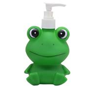 Dispensateur de Savon Mignon, Distributeur de Savon pour Enfants Rechargeable 300 ML avec Pompe, Bouteille Lotion en Forme Grenouille Amusante pour shampooing, Gel Douche, salles Bains