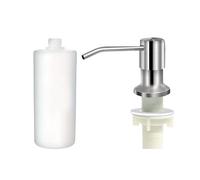 Dispensateur de savon pour évier - pompe en acier inoxydable, bouteille liquide rechargeable | Porte-comptoir intégré, sous le rangement de l'évier pour la commodité à vaisselle, mieux pour l'organisa