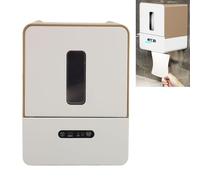 Dispensateur de Serviette en Papier Automatique sans - Dispensateur de Rouleau électrique Intelligent à Montage Mural avec Capteur et Lumière de Nuit pour Salle de Bain, Cuisine
