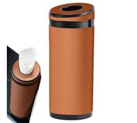 Dispensateur de tissu de cylindre - support de faux cuir rond résistant à l'usure avec marteau de sécurité | Conteneur de tissus de voiture pour intérieur automatique, organisateur de rouleau de papie