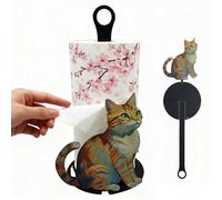 Dispensateur de tissus - Stand de comptoir pour le stockage, les conceptions pratiques d'économie d'espace, les porte-papiers pliables inspirés des chiens pour la maison, le bureau, le garde-manger, l