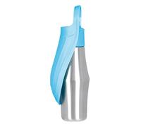 Dispensateur d'eau pour chiens, bouteille d'eau pour chien portable, distributeur de bouteille d'eau de chien | Bouteille d'eau à l'épreuve des fuites de 27 oz avec bague en silicone, bol à eau 2 en 1