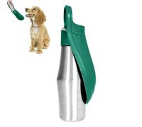 Dispensateur d'eau pour Chiens - Récipient en Acier Inoxydable De 27 Oz Portable | Donor Lightweight Faking Prooder Bouteille Animaux Compagnie avec Bol Voyage Combiné Aide À La Consommation d'alcool