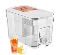 Dispensateur d'eau pour réfrigérateur - Récipient de boissons à la fuite de 6L avec robinet, pichet de jus de réfrigérateur, support de boisson froide, réservoir de rangement au lait, Jug de cidre de