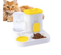 Dispensateur en Eau pour Animaux de Compagnie - 2 en 1 Cat Feeder, Bowl à l'épreuve de Grande capacité | Station Automatique fiable Conteneur Pratique Accessoire d'alimentation élégant Aliment