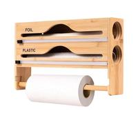 Dispenser de Papier Alimentaire | Organisateur de Rangement Culinaire avec Porte-Rouleau | Support Mural pour Papier Cuisson Range-Cuisine Tiroir Cellier