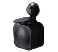 Dispenser de savon liquide Distributeur de savon mural à ventouse, manuel Compatible with douche, robuste et peu encombrant, gel douche, shampoing, sans perçage Doseur de savon liquide(Svart)