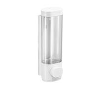 Dispenser de Savon Liquide Distributeur de Savon Mural Manuel à Poussoir, idéal Compatible with Les Maisons, Les hôtels et Les Cuisines. Doseur de Savon Liquide(Wit,Single)