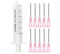 Dispensers Applicator Syringes Set, 10ml Plastic Dispensing Syringes With 10 Pcs 1 Inch 20G Dispensing Needles for DIY Quilling, Acrylic Painting, Oiler Bottle, Craft, Artwork Hobbies