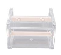 Dispensur de ruban adhésif multi-massacre transparent support de bande de rouleau visible Petit et élégant grande capacité pour l'école de bureau à domicile (Beige)