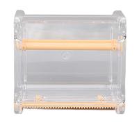 Dispensur de ruban adhésif multi-massacre transparent support de bande de rouleau visible Petit et élégant grande capacité pour l'école de bureau à domicile (Orange)
