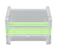 Dispensur de ruban adhésif multi-massacre transparent support de bande de rouleau visible Petit et élégant grande capacité pour l'école de bureau à domicile (Vert)