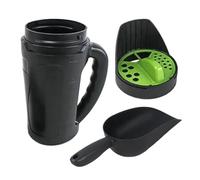 Dispersation portable - Distributeur de de sel 2,5L - Outil d'application de fusion de glace | Le shaker portable avec ouvertures de fonte de glace réglables pour pelouse, fertil