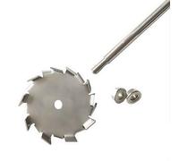 Dispersion de scie à barreaux en acier inoxydable 304 avec tige d'agitation de 25 cm, plaque ronde, hélice de dispersion (5 cm)