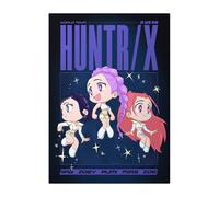 Displate Affiche Métal Kpop Demon Hunters - Chasing Legends - HUNTR/X Chibi World Tour - Kpop Merch - Cadeau de Collection - Décoration Murale Cadeau Affiche de Film - 32 x 45 cm