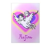 Displate Affiche Métal Kpop Demon Hunters - Chasing Legends - Rujinu Flight of a Heartfelt Duo - Kpop Merch - Cadeau de Collection - Décoration Murale Cadeau Affiche de Film - 32 x 45 cm