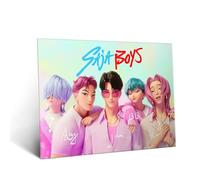 Displate Affiche Métal Kpop Demon Hunters - Icons of the Screen - Saja Boys Signatures - Huntrix Kpop - Cadeau de Collection - Décoration Murale Cadeau Affiche de Film - 32 x 45 cm