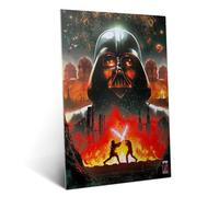 Displate Affiche métallique 3D Textra, Star Wars - Revenge of the Sith, décoration murale avec texture en relief, fixation magnétique, taille moyenne 45 cm x 32 cm