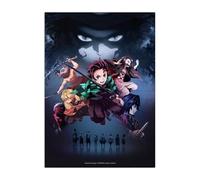 Displate Affiche Métallique Demon Slayer - Characters - Anime Déco Maison Chambre Art Moderne - Cadeau - Decoration Murale Salon Metal Poster 32 cm x 45 cm