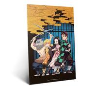 Displate Affiche Métallique Demon Slayer - Ready for Battle - Tanjiro Kamado - Anime Déco Maison Chambre Art Moderne - Cadeau - Decoration Murale Salon Metal Poster 32 cm x 45 cm