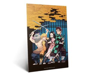 Displate Affiche Métallique Demon Slayer - Ready for Battle - Tanjiro Kamado - Anime Déco Maison Chambre Art Moderne - Cadeau - Decoration Murale Salon Metal Poster 32 cm x 45 cm