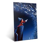 Displate Affiche Métallique Disney - Fantasia - Sorcerer Mickey Conducting the Stars - Déco Maison Chambre - Cadeau - Decoration Murale Salon Metal Poster 32 cm x 45 cm