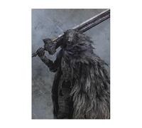 Displate Affiche Métallique Elden Ring - Lands Between - Blaidd the Half-Wolf - Déco Maison Chambre - Cadeau - Decoration Murale Salon Metal Poster 32 cm x 45 cm