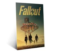 Displate Affiche Métallique Fallout Season 2 - Welcome to New Vegas - Déco Maison Chambre - Cadeau - Decoration Murale Salon Metal Poster 32 x 45 cm