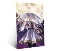 Displate Affiche Métallique Frieren - Beyond Journey's End - Moon Key Art - Anime - Déco Maison Chambre - Cadeau - Decoration Murale Salon Metal Poster 48 cm x 67.5 cm