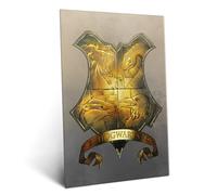 Displate Affiche Métallique Harry Potter - Wizarding World - House Crests - Hogwarts Shield - Déco Maison Chambre - Cadeau - Decoration Murale Salon Metal Poster 32 cm x 45 cm
