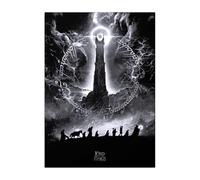 Displate Affiche Métallique Le Seigneur des Anneaux - Middle-Earth - One to Rule Them All - Déco Maison Chambre - Cadeau - Decoration Murale Salon Metal Poster 32 cm x 45 cm