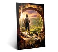 Displate Affiche Métallique Le Seigneur des Anneaux - Middle-Earth - The Hobbit Unexpected Journey - Déco Maison Chambre - Cadeau - Decoration Murale Salon Metal Poster 48 cm x 67.5 cm
