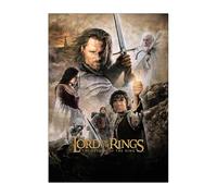 Displate Affiche Métallique Le Seigneur des Anneaux - Middle-Earth - The Return of the King - Déco Maison Chambre - Cadeau - Decoration Murale Salon Metal Poster 32 cm x 45 cm